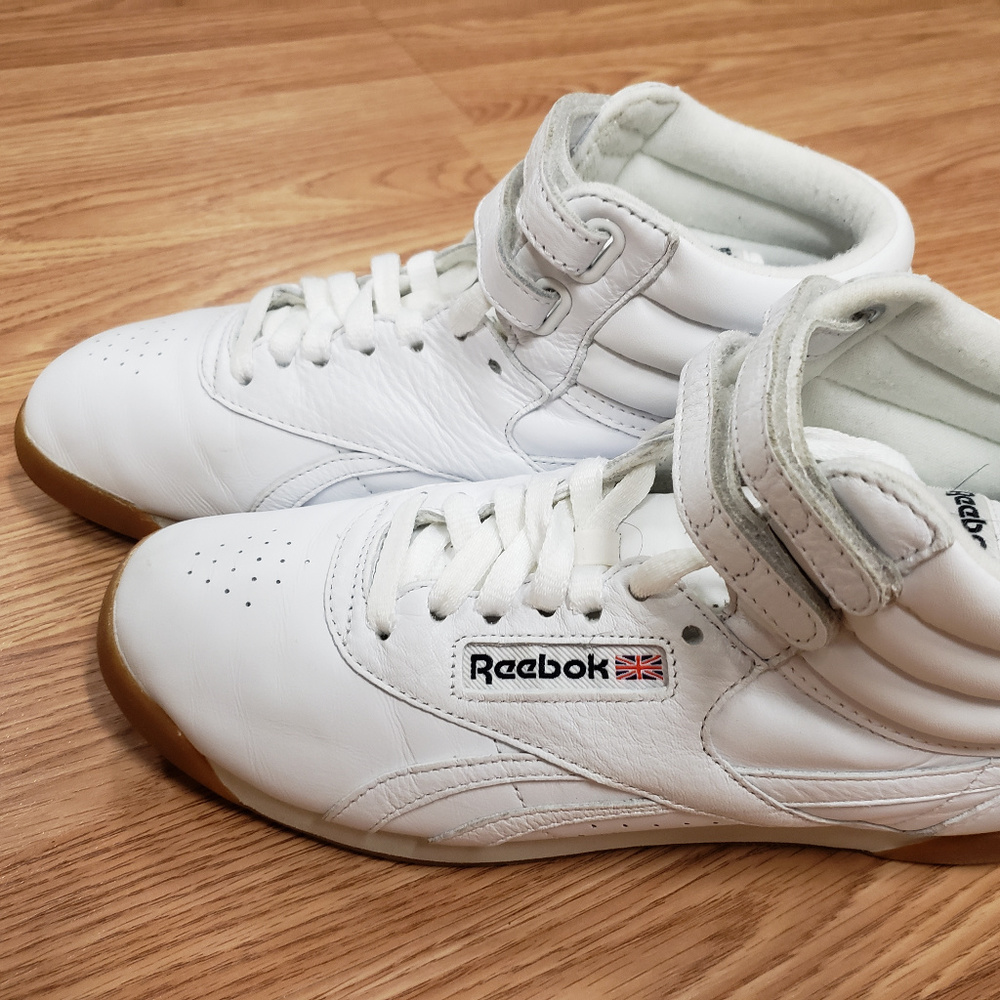 Reebok Freestyle Hi White/PaperWht/Navy/Gum 8.5